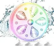 KYUQY Floating Pool Lights, Waterproof Pool Lights for Inground Pool, Rechargeable Submersible LED Pool Lights with Magnetic Charging, 16 Color Changing, Timer- Garden/Aquarium Decor