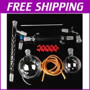 Safe and Durable 1000ml Vacuum Distillation Apparatus - 13 Piece Glassware Set