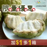 在飛比找台灣好農優惠-台東黃家大目釋迦(5台斤)(中果) +1元 多一件-台東味