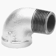 Anvil 8700127700, Malleable Iron Pipe Fitting, 90 Degree Street Elbow, 3/8" NPT