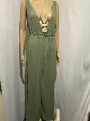ASOS SWIM SIZE 8 BNWT KHAKI COVER UP LAYERING DRESS SIDE SPLITS
