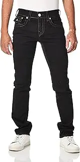 True Religion Men's Ricky Big T Straight Leg Jean with Back Flap Pockets