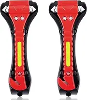 Car Window Breaker Tool,Multipurpose Safety Tooling, Glass Breaker,Window Breaker Seatbelt Cutter,Auto Car Escape Tool, 2-in-1 Emergency Glass Hammer,Window Breaker Seatbelt Cutter (2 Pcs)