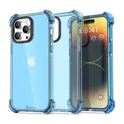 iPhone 15 Shockproof Case Cover - Drop-Resistant, Premium Quality, Comfortable Grip, Long-Lasting, Lightweight - Clear Blue