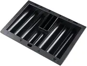 WOONEKY Chip Tray Desk Tray Roulette Wheel Chips Shoe Tray Table Chips Tray Table Chip Storage Tray Poker Chip Holder Poker Chip Case Plastic Desktop Game Table