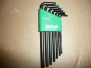 Eklind Torx 7 Piece Long Arm Star L Key Allen Wrench Case Set T10 to T40