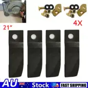 4pcs Lawn Mower Blades & Bolts Kit For Honda 21" Mowers Buffalo HRU216 HRU217 AU