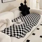 Sofa Cover for Living Room Plaid Print Sofas Towel Non Slip Couch Cover L Shaped