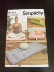 Simplicity 9364 Meditation Accessories Cushions 6 Styles Sewing Pattern