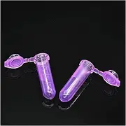 [BoNene] Plastic Test Tubes Centrifuge Tube PCR Tube 2 ml Laboratory Centrifugal Tube with Locked Cover Plastic Pink EP Tube Bottom Round with Scale 500/PK Test Tubes Plastic