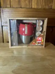 LGW New Arrival Chocolate Fondue Set Red Pot Warmer 4 Forks New In Box