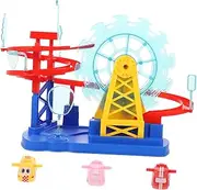 Totority Educational Small Train Toy Set Slide for Stairs Car Toys for Boys and Girls Year Old