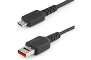 StarTech.com 3ft (1m) Secure Charging Cable, USB-A to Micro USB Data Blocker Charge-Only Cable, Charger Adapter Cable for Phone/