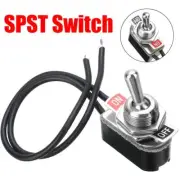 On-Off Prewired Toggle Switch SPST 6A (10-pack)