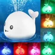 Baby Toys Whale Water Bath Toys With Light Music LED Light