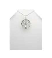 Celtic Trinity Knot Tree of Life Sterling Silver .925 Pendant Necklace