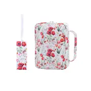 Zippered Bible Carrying Case with Handles and Bookmark for Women and Girls