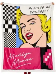 Bedspread Sherpa Marilyn Monroe Blanket