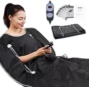 VEVOR Sauna Blanket for Detoxification, Portable Far Infrared Sauna for Home, Oxford Sauna Bag w/Arm Holes & Carbon Fiber Heating, 1-6 Level Adjustable Temp 35-80°C, 5-60 Minutes Timer, 1800x800mm