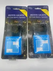 Bright Tidings - Petite Lights - 20 Count (bulb) Battery Operated (2pk)