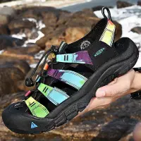 在飛比找Yahoo!奇摩拍賣優惠-新款推薦 WANG KEEN包頭涼鞋女戶外徒步溯溪鞋男泰國越
