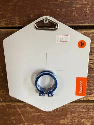 BOX ONE BMX FIXED SEAT POST CLAMP 31.8mm BLUE