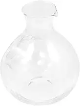 BESTYASH Household Ice Wine Separator Decanter Transparent Glass Carafe for Home Use Elegant Design Smooth Finish for Chilling and Serving Wine