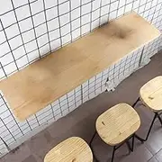 Wall Mounted Desk Foldable Floating Desk Wood Folding Workbench Multi-Function Fold Down Kitchen Table Hideaway Table for Balcony(100x40cm/40x16in)