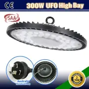 UFO 300W LED HIGH LOW BAY WORK LIGHT WAREHOUSE CELLING GROW FLOOD DOWN LAMP BAR
