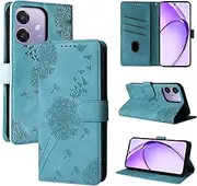 [AsWant] Wallet Case for Oppo A60 5G/ Oppo A40 (6.67 Inch), Premium PU Leather Flip Protective Wallet and Stand Feature Case for Oppo A40 (Blue)