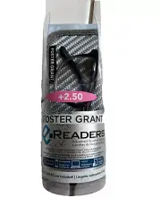 Foster Grant Men's Francisco e-Readers Advanced Reading Glasses Case & Cloth In