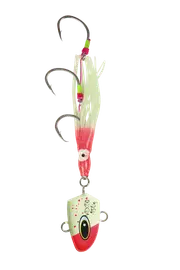 Vexed Bottom Meat 20g Hybrid Fishing Jig Bait Fishing Lure #Lumo Pink Head