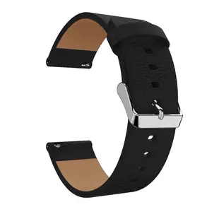 適用於Fitbit Versa真皮錶帶荔枝紋真皮手錶帶單圈真皮腕帶