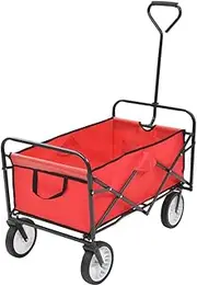 [Generic] Folding Hand Trolley Steel Red,Dollies & Hand Trucks 9.54KG-143778