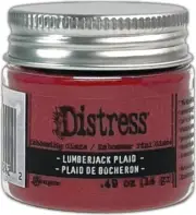 Tim Holtz Distress Embossing Glaze -Lumberjack Plaid (Pack of 3)