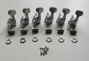 Wilkinson Left Handed Lefty Locking Tuners Tuning Keys Pegs Machine Heads Chrome