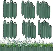 Garden Edging Border - 10 Sets Rust-Proof Yard Edging | Vegetable Palisade, Interlocking Garden Trim, Landscaping Tools for Patio Flower Bed Lawn