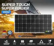 ATEM 200W Solar Panel Kit Mono Fixed Caravan Camping Power Battery Charging 12V