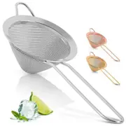 Stainless Steel Fine Mesh Cocktail Strainer Colander Sifter Sieve Bar Tool AU