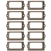 12 Pcs Label Box Sticker Holder Lock Brackets Shelving Bins