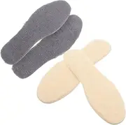 Healeved 2 Pairs Warm Insoles for Men Women Comfortable Shoe Inserts Durable Material Breathable Moisture Absorbing for Everyday Use