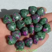 20pcs Natural Zoisite Mini Heart Skull Quartz Crystal Pendant Reiki Healing