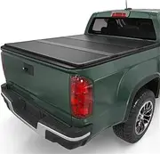 ALCYBD FRP Hard Tri-fold Truck Bed Tonneau Cover Fits Compatible for Chevy Colorado/Compatible for GMC Canyon 2015 2016 2017 2018 2019 2020 2021 2022 6.2 ft Bed