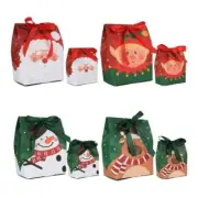 10pcs Christmas Candy Box Santa Clause Snowman Reindeer Kids Storage Bag
