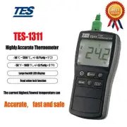 TES-1311A Thermometer Highly Accurate Thermometer With Thermocouple K Memory