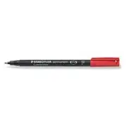 Staedtler Lumocolor Ohp Pen Permanent Fine 0.6Mm Line Red Pack 10 318-2