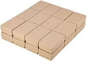 domoi 24PCS Kraft Paper Gift Box Small Kraft Paper Jewelry Box Handmade Cardboard Packing Gift Box Wedding Decorations