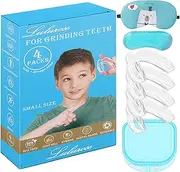 Night Guard for Adult & Men Teeth Grinding, Large Size, 4 Pack Moldable Night Guard for Clenching Teeth | Comfortable Dental Guard | Stops Bruxism and Tmj | Including Hygiene Case and Gel Ice Pack