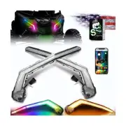SLK-Lights X3 LED Turn Signal Light with Chasing Color, Bluetooth APP Control...