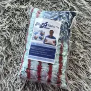 New My Pillow Roll & Go Pillow American Flag Print GoAnywhere W/ Pillowcase